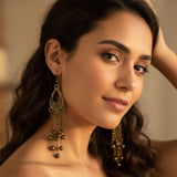 20pcs, Gold Oxidized Plated Fine Metal craft Connector Jewelry making Findings 3 loop necklace end and earring making Chandeliers 15x27mm