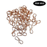 50 PCS PACK S HOOK CLASPS JEWELLERY MAKING FINDING RAW MATARIALS Rose Gold