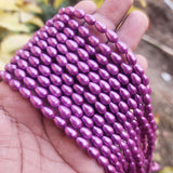 LOOSE GLASS PEARL BEADS DROP SHAPE, IN SIZE ABOUT 8X5 MM, SOLD PER 46 BEADS, IT WILL COME ABOUT 16 INCHES WHILE STRINGING