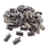 16 MM' Antique stainless steel RIBBON CRIMP FINDING' SOLD BY 30 PIECES PACK
