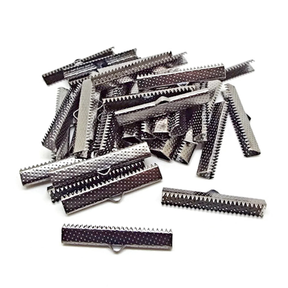 25 MM' stainless steel RIBBON CRIMP FINDING' SOLD BY 30 PIECES PACK