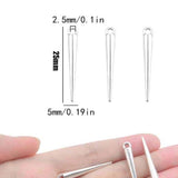 50 Pcs Long Spike charms for jewelry making in silver plated