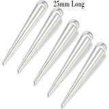 50 Pcs Long Spike charms for jewelry making in silver plated