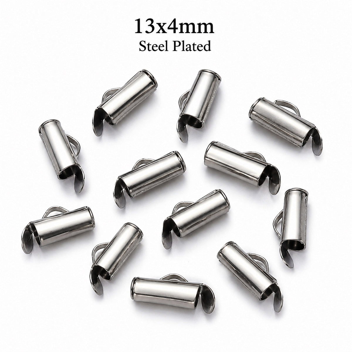 20 PCS Antique Silver Plated Slider Clasp 13x4mm for Bead Loom, Seed Bead & Chain Jewelry Making