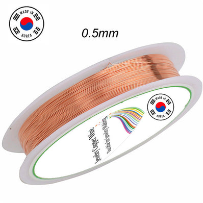 About 25 GAUGE CRAFT WIRE PER ROLL/SPOOL MADE IN MADE IN KOREA IMPORTED HIGH QUALITY