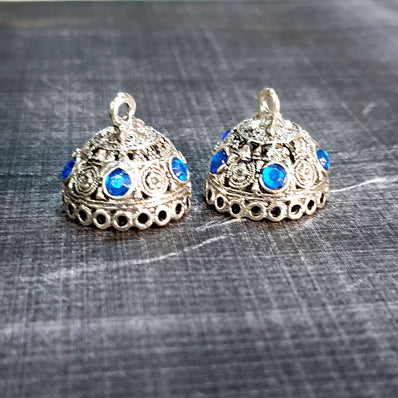 22mm Per Pair Pack Jhumka frame earring  jewelry making findings oxidized tone