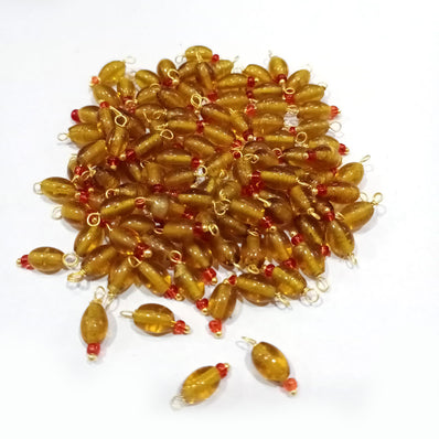 100 Pcs Pack Loreal Charm tiny with handmade wire loop best for adornment for earring, pendant jewelry