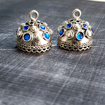 23mm Per Pair Pack Jhumka frame earring  jewelry making findings oxidized tone