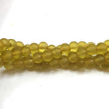 Matt Frosted Glass Beads Sold Per Strand of 16" Line in Size approx 6mm 1 16"Line Approx Beads  60 Pcs Beads