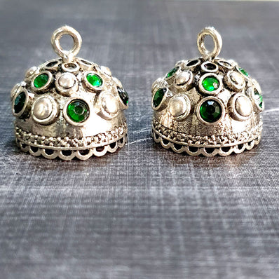 22mm Per Pair Pack Jhumka frame earring  jewelry making findings oxidized tone