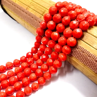 8mm Approx Size Glass Beads Handmade Sold Per pack of 16 " line About 45 pcs in a strand