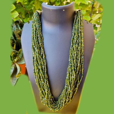 Mutli Strands seed beads Necklaceslace