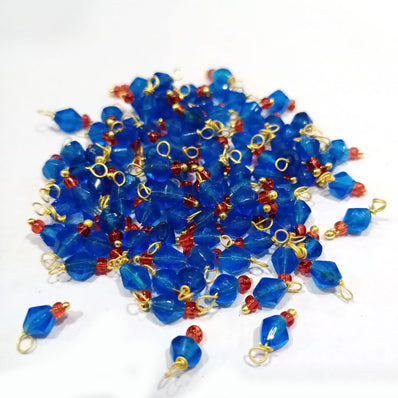100 Pcs Pack Loreal Charm tiny with handmade wire loop best for adornment for earring, pendant jewelry