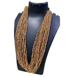 Multi Strand Seed Beads glass necklace about 25 row
