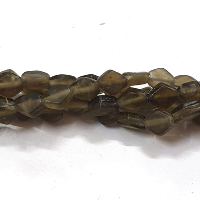 Matt Frosted Glass Beads Sold Per Strand of 16" Line in Size approx 8x9x5mm 1 16"Line Approx Beads  45 Pcs Beads