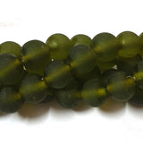 Matt Frosted Glass Beads Sold Per Strand of 16" Line in Size approx 14mm 1 16"Line Approx Beads  32 Pcs Beads