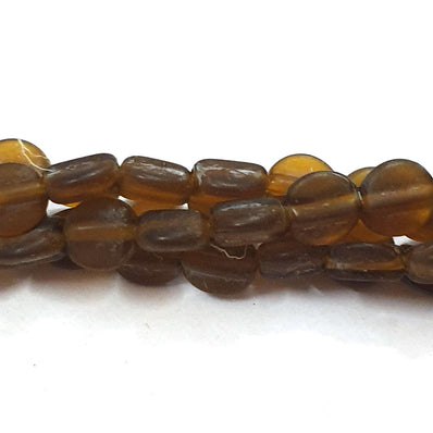 Matt Frosted Glass Beads Sold Per Strand of 16" Line in Size approx 12x12x7mm 1 16"Line Approx Beads  36 Pcs Beads