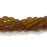Matt Frosted Glass Beads Sold Per Strand of 16" Line in Size approx 7x10mm 1 16"Line Approx Beads  46 Pcs Beads