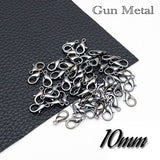 20 Pcs Gun Metal Plated 10mm Lobster clasps for jewellery making