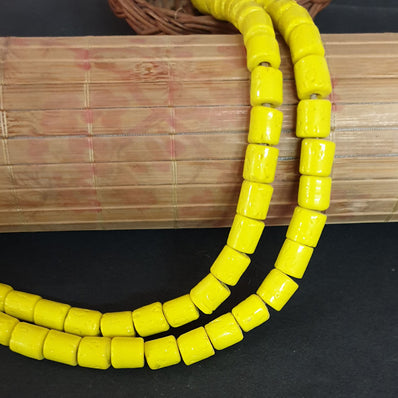 10x11mm Handmade Glass Trade Beads,  54-57 Beads in one Strand, Hole size about 3 to 4mm