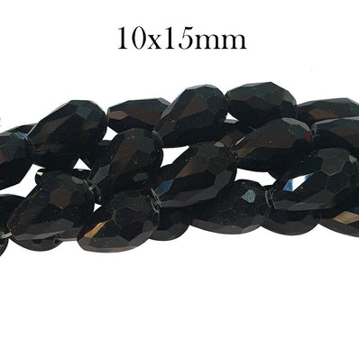 10X15MM LARGE FACETED AB RED DROP ABOUT 27 BEADS LOOSE FOR JEWELRY MAKING