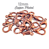 20 Pcs Pack,12mm Copper Plated Lobster Claps for jewellery