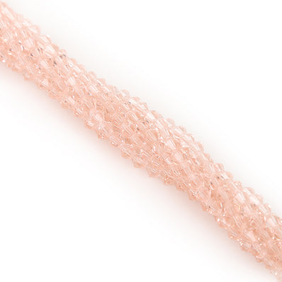 500 Pcs Pink Crystal 4mm Crystal roundelle faceted glass beads