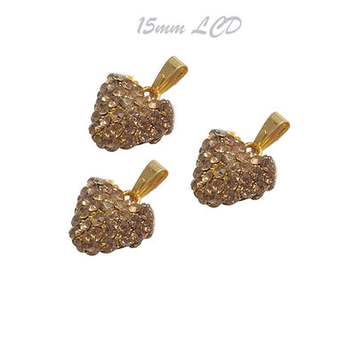 2 Pcs Zircon LCD Small Jewellery Pendants High quality