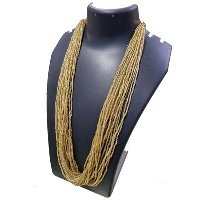 20~30 Line 28" long Multi Row Seed Beads Glass Jewellery Necklace