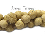 10/Pcs Pkg. Vintage, old rare Beads in Size About 16MM Beige Color