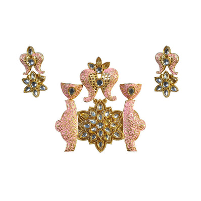 LARGE SIZE KUNDAN PENDANT SET HIGH QUALITY SOLD PER SET