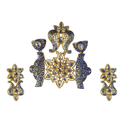 LARGE SIZE KUNDAN PENDANT SET HIGH QUALITY SOLD PER SET