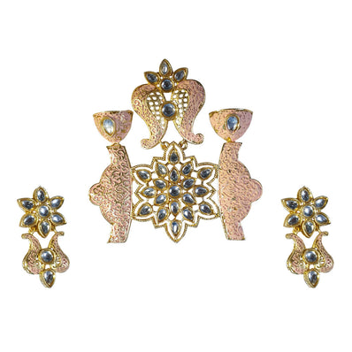 LARGE SIZE KUNDAN PENDANT SET HIGH QUALITY SOLD PER SET