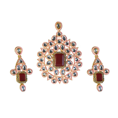 LARGE SIZE KUNDAN PENDANT SET HIGH QUALITY SOLD PER SET