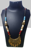 Gold and Copper Tone Tribal Beaded necklace