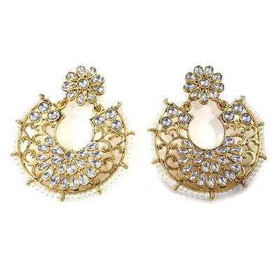 Festive Collection' Handmade Kundan Earrings Sold By Per Pair Pack' Big size 60-62 MM