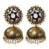 FESTIVE COLLECTION' HANDMADE KUNDAN EARRINGS SOLD BY PER PAIR PACK' BIG SIZE 60-62 MM