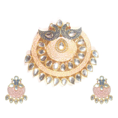 FESTIVE COLLECTION' HANDMADE KUNDAN PENDANT SET ' BIG SIZE AROUND 70-80 MM APPROX