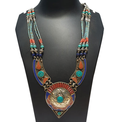 HANDCRAFTED TIBETAN JEWELRY NECKLACE FOR WOMAN. SOLD BY PER PIECE