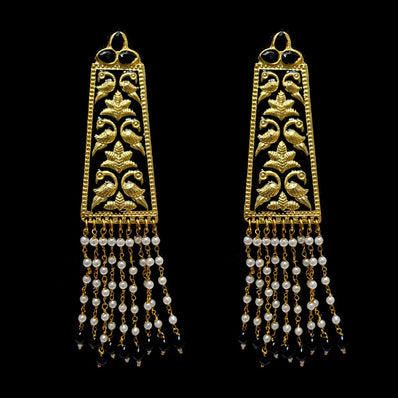 HANDMADE KUNDAN EARRINGS SOLD BY PER PAIR PACK' 80-90 MM