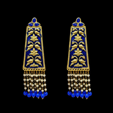 HANDMADE KUNDAN EARRINGS SOLD BY PER PAIR PACK' 80-90 MM