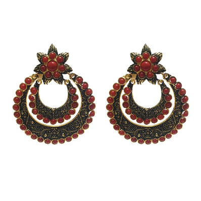 HANDMADE KUNDAN EARRINGS SOLD BY PER PAIR PACK' 40-~50 MM
