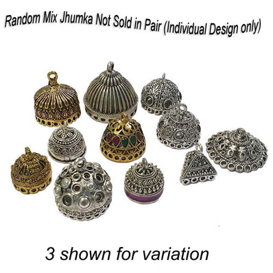 Not used for Earring, 25 Pcs Mix Jhumka Use as charms and pendants Not sold in Pair all the designs are individual