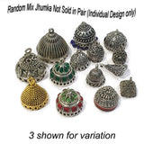 Not used for Earring, 25 Pcs Mix Jhumka Use as charms and pendants Not sold in Pair all the designs are individual