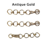 30 PIECES PACK ' ANTIQUE GOLD HOOK WITH EXTENDER SIZE 1 INCH APPROX