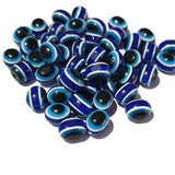 BEST SELLER' 20 PIECES PACK' 8X10 MM EVIL EYE OVAL SHAPED ACRYLIC BEADS' SUPER FINE QUALITY 20 PIECES PACK