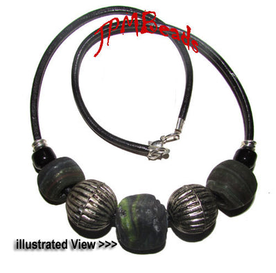 100 Pcs Pack Large Size Vintage Old Trade Beads for Jewelry Making  About 3~5mm Hole