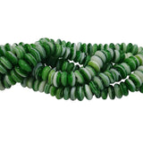 Per Strand, Approx 95~100 Beads in a line/strand, Lampwork Swirl decoration Disc shape Glass beads for jewellery Making Beads