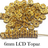 100 pcs Rhinestone Rondelles Crystal Loose Spacer Beads for DIY Jewelry Making