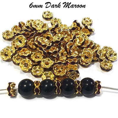 Rhinestone Beads Spacer – Madeinindia Beads